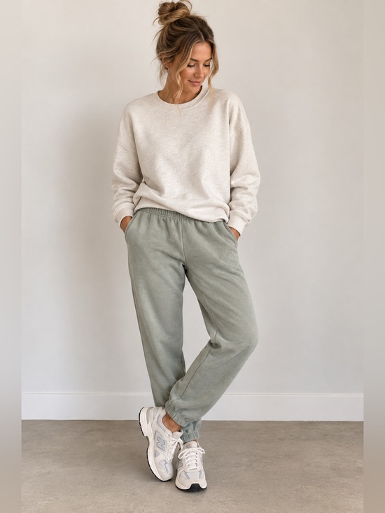 TNA Pants - Tna CozyAF Fleece Jogger Sweatpants Sage Green Size Medium